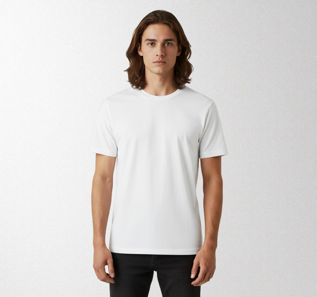 Blank Crew Neck White