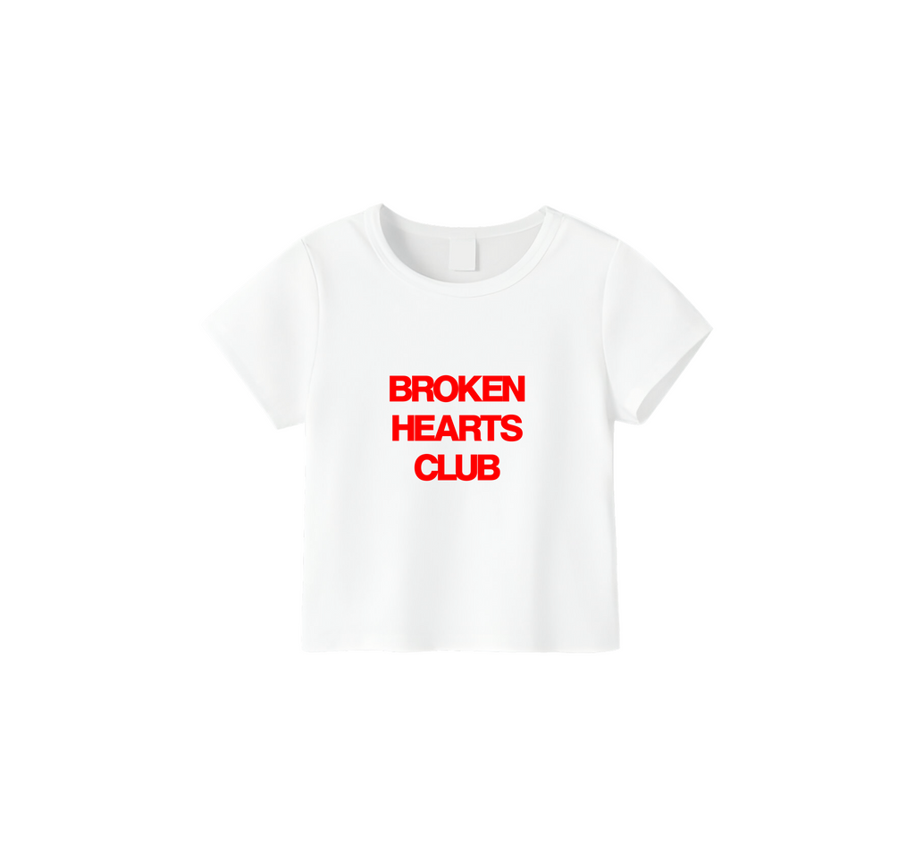 Broken Heart Club Crop-top t-shirt