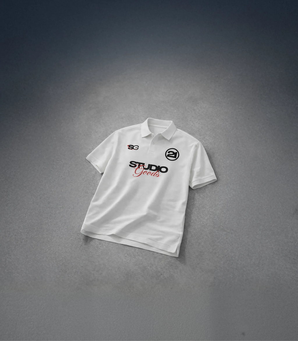 Studio Goods™ Classic Polo – White