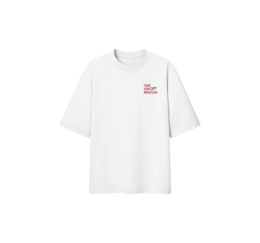 Chatgpt Round Neck Oversize Tee
