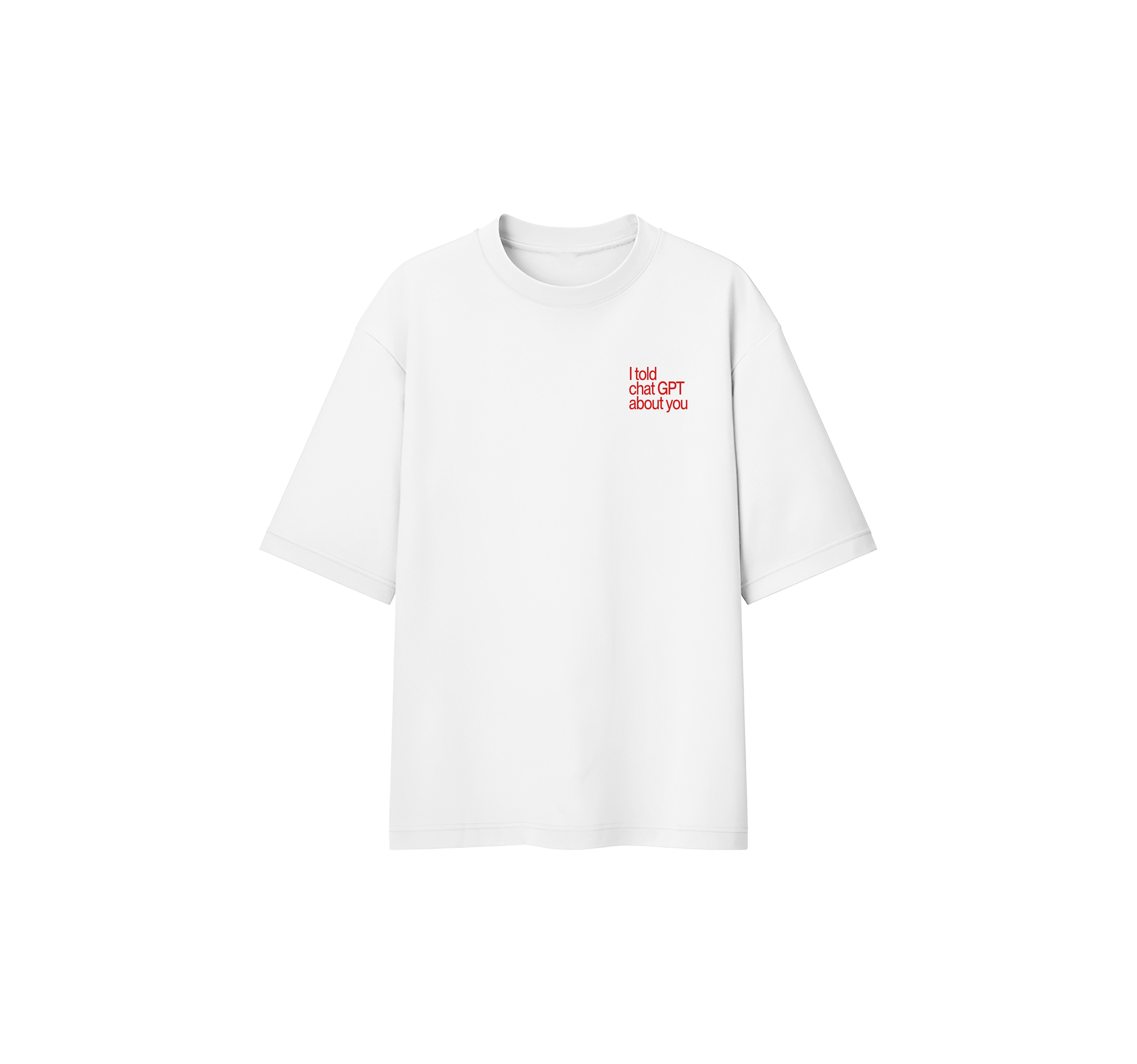 Chatgpt Round Neck Oversize Tee