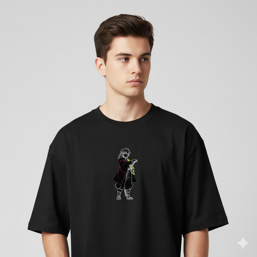 Giyu Demon Slayer Ovs Tee