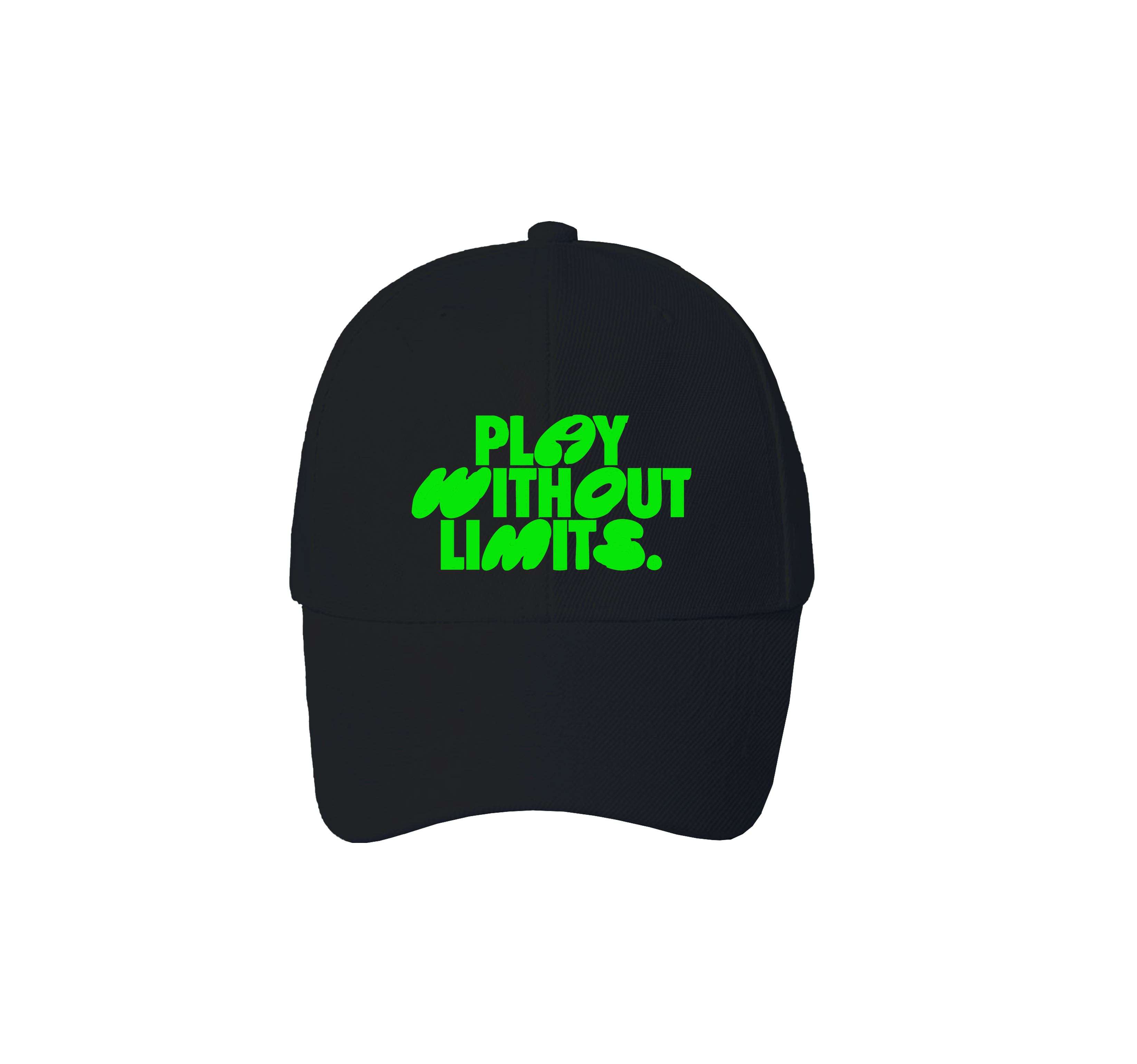 play without limits typography Cap