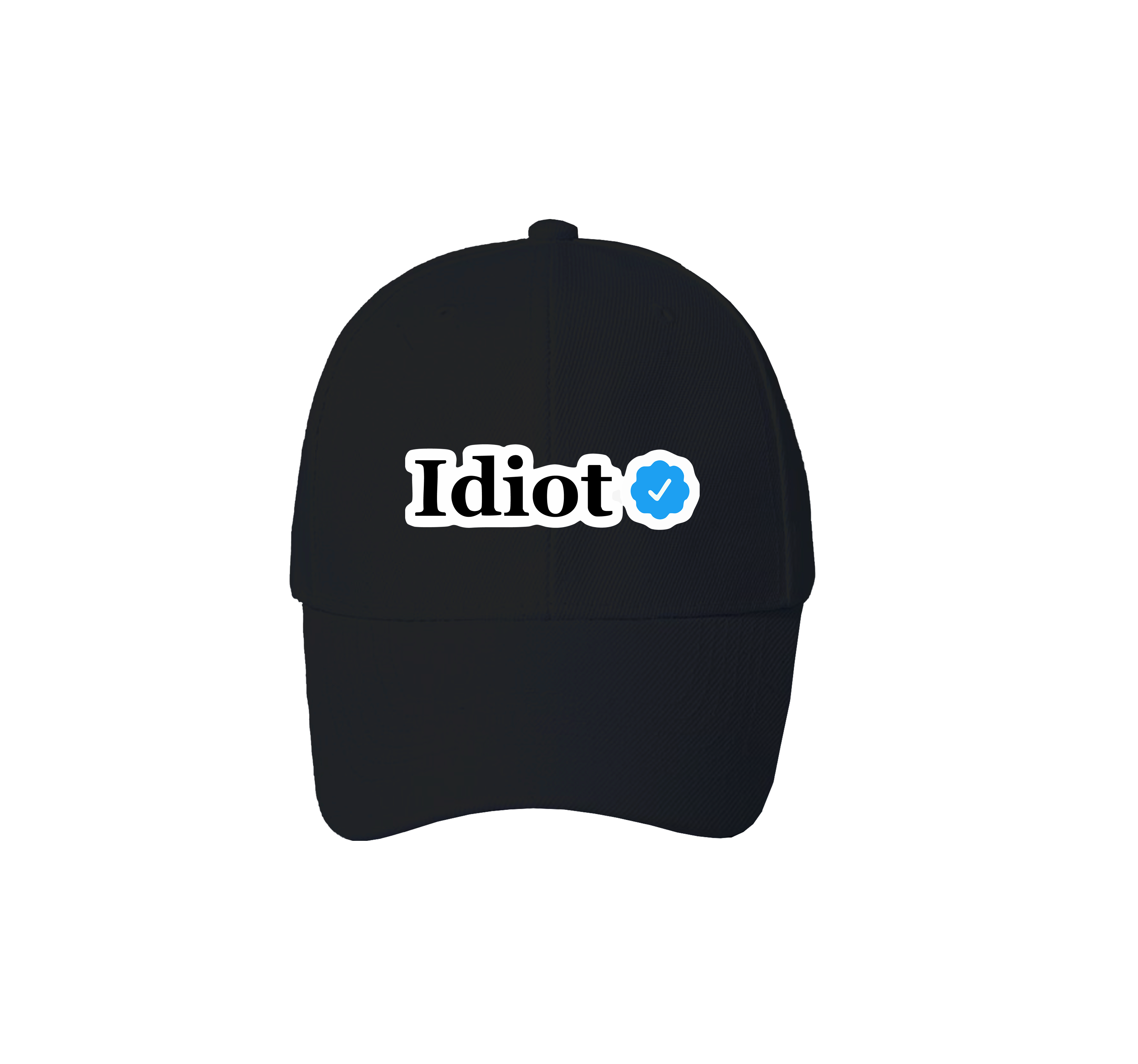 idiot typography Cap