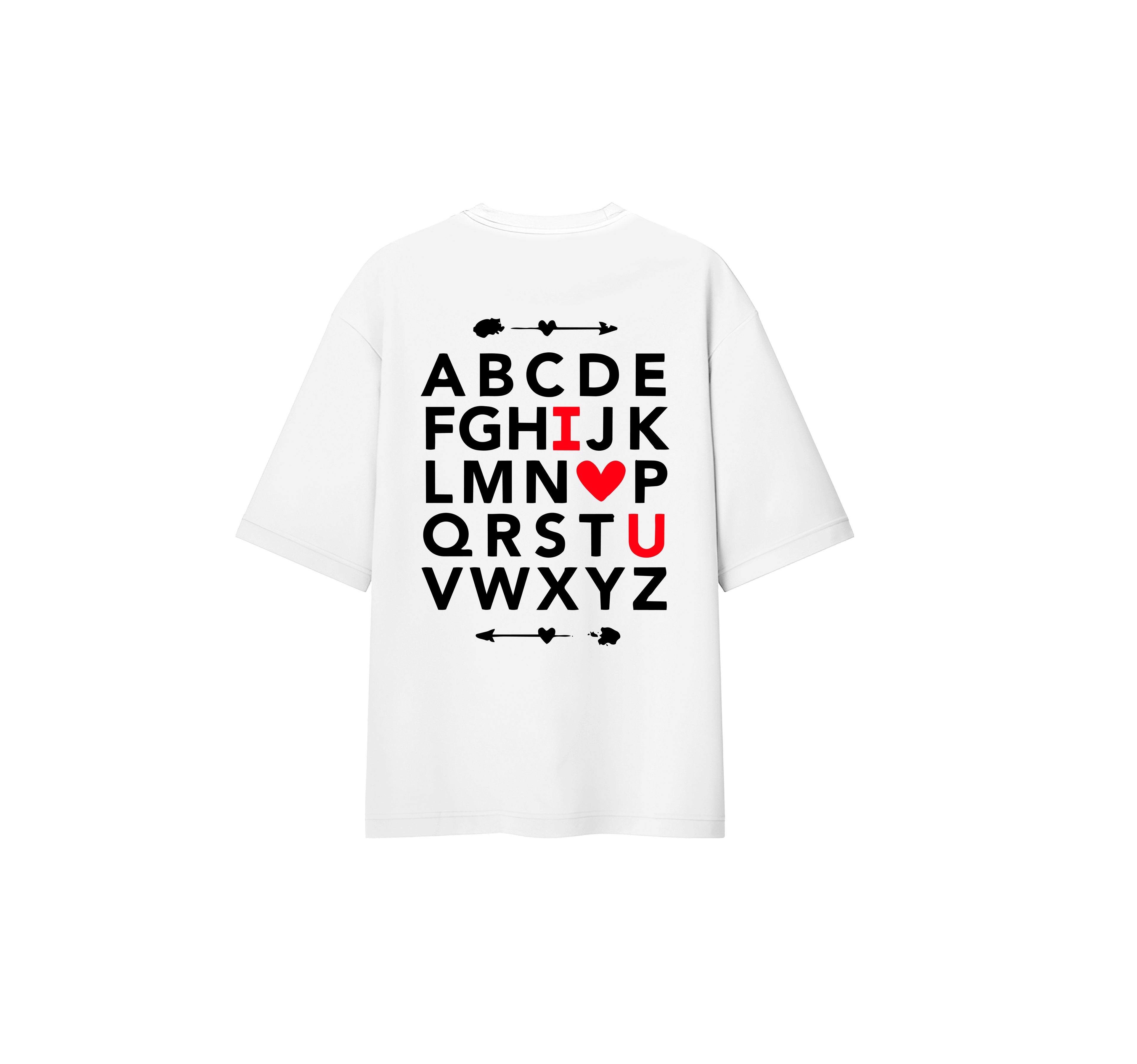 ABCD ILY Oversize Tee