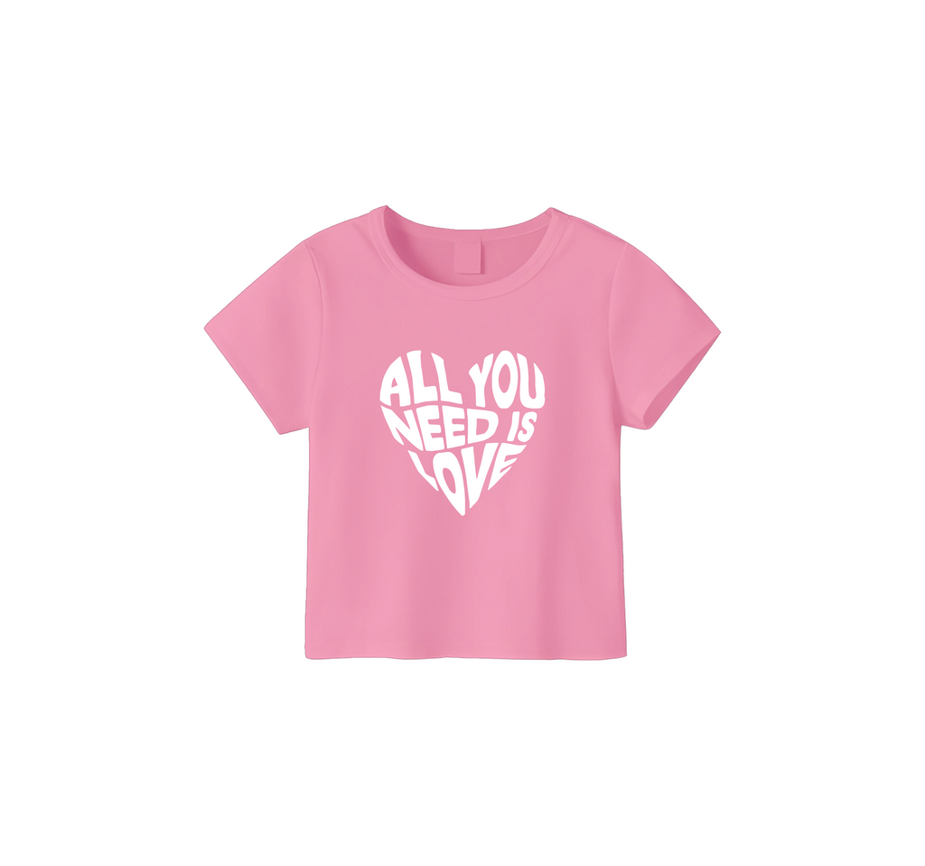 All You Need Is Love Crop Top