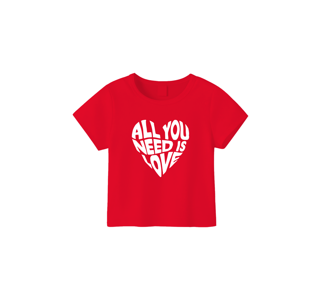All You Need Is Love Crop Top