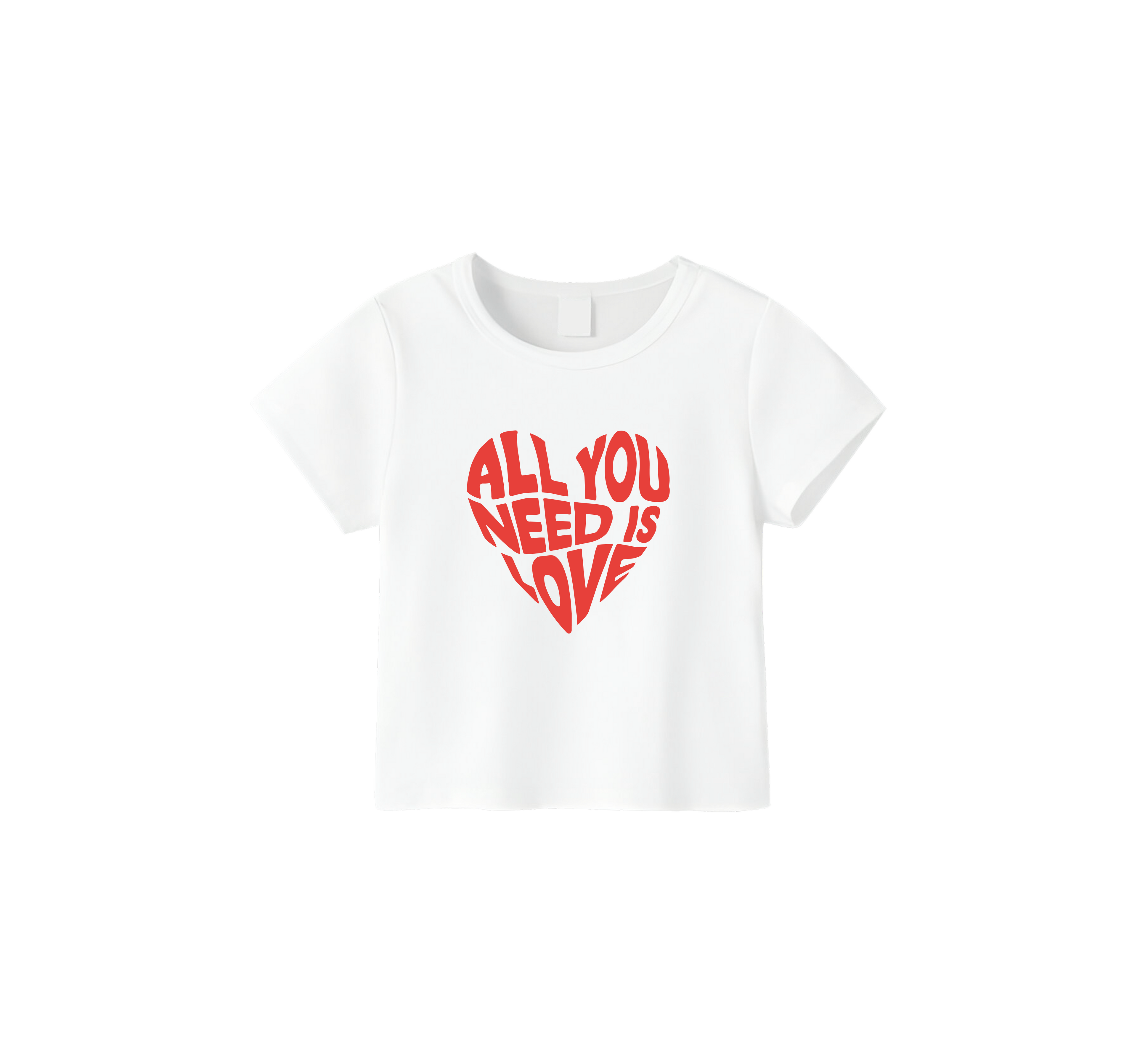 All You Need Is Love Crop Top