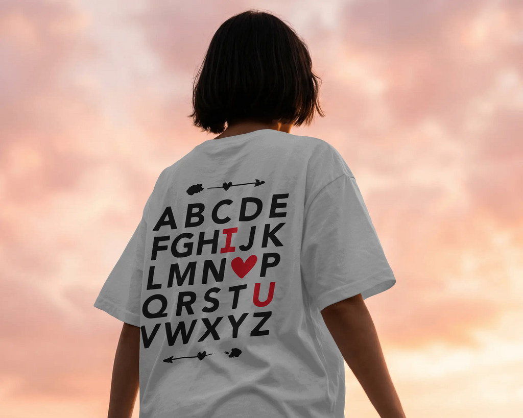 ABCD ILY Oversize Tee