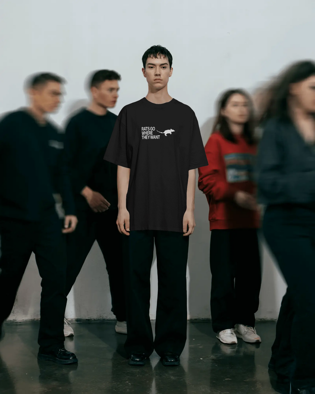 Rats Go Where They Want Oversize Tee