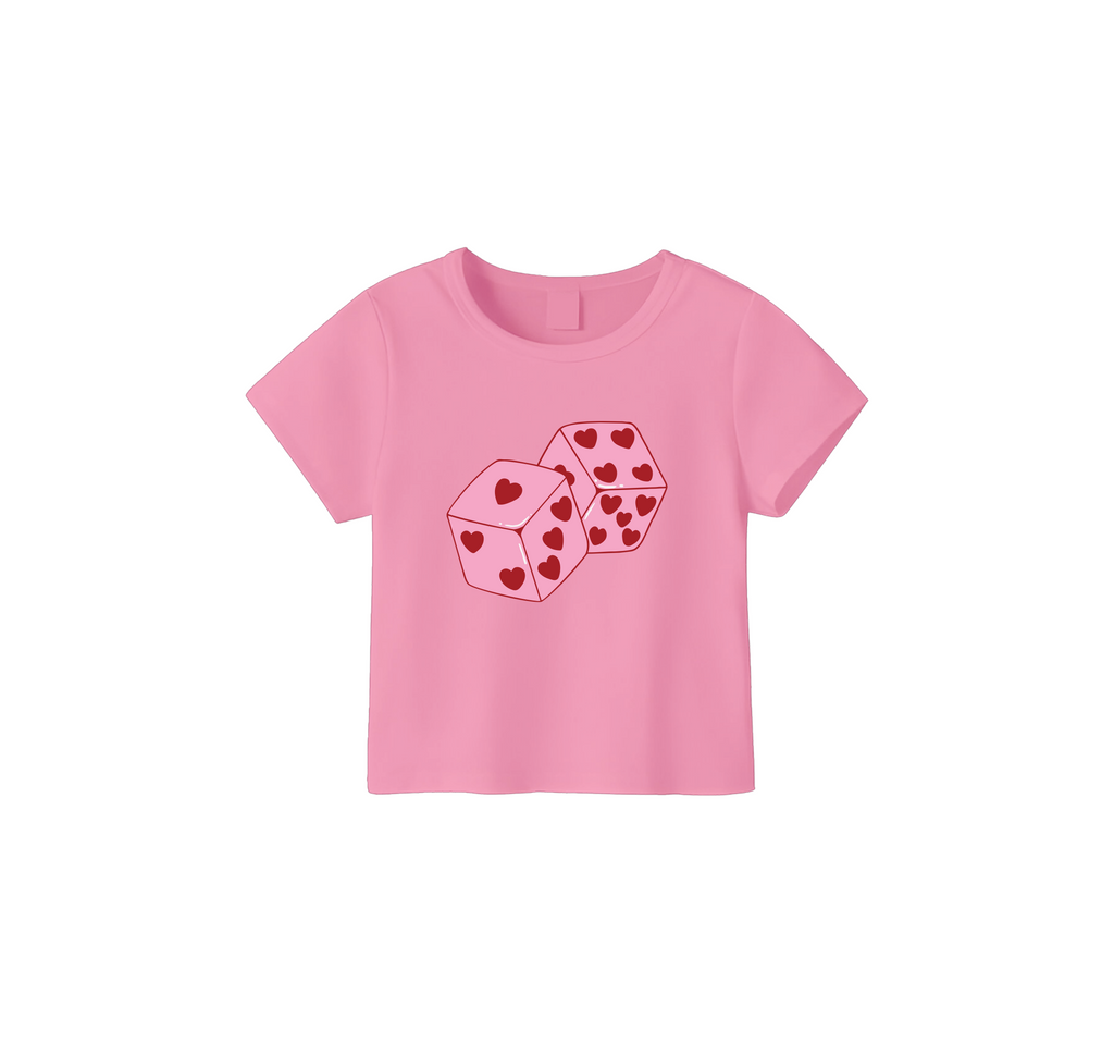 Love Dice Crop Top