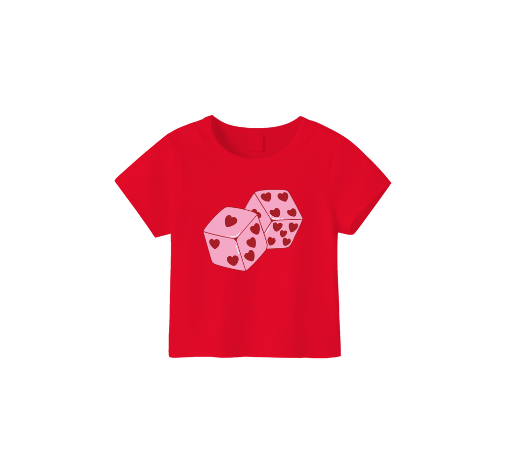 Love Dice Crop Top