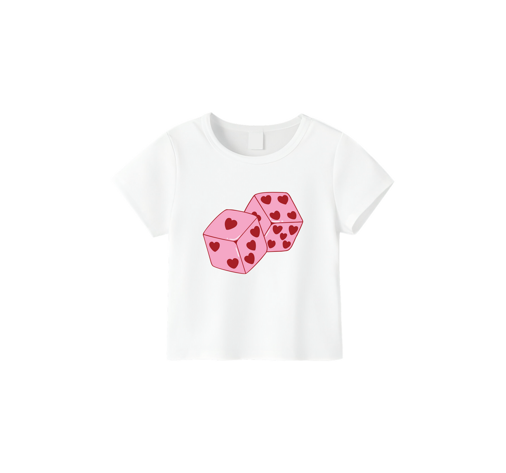 Love Dice Crop Top