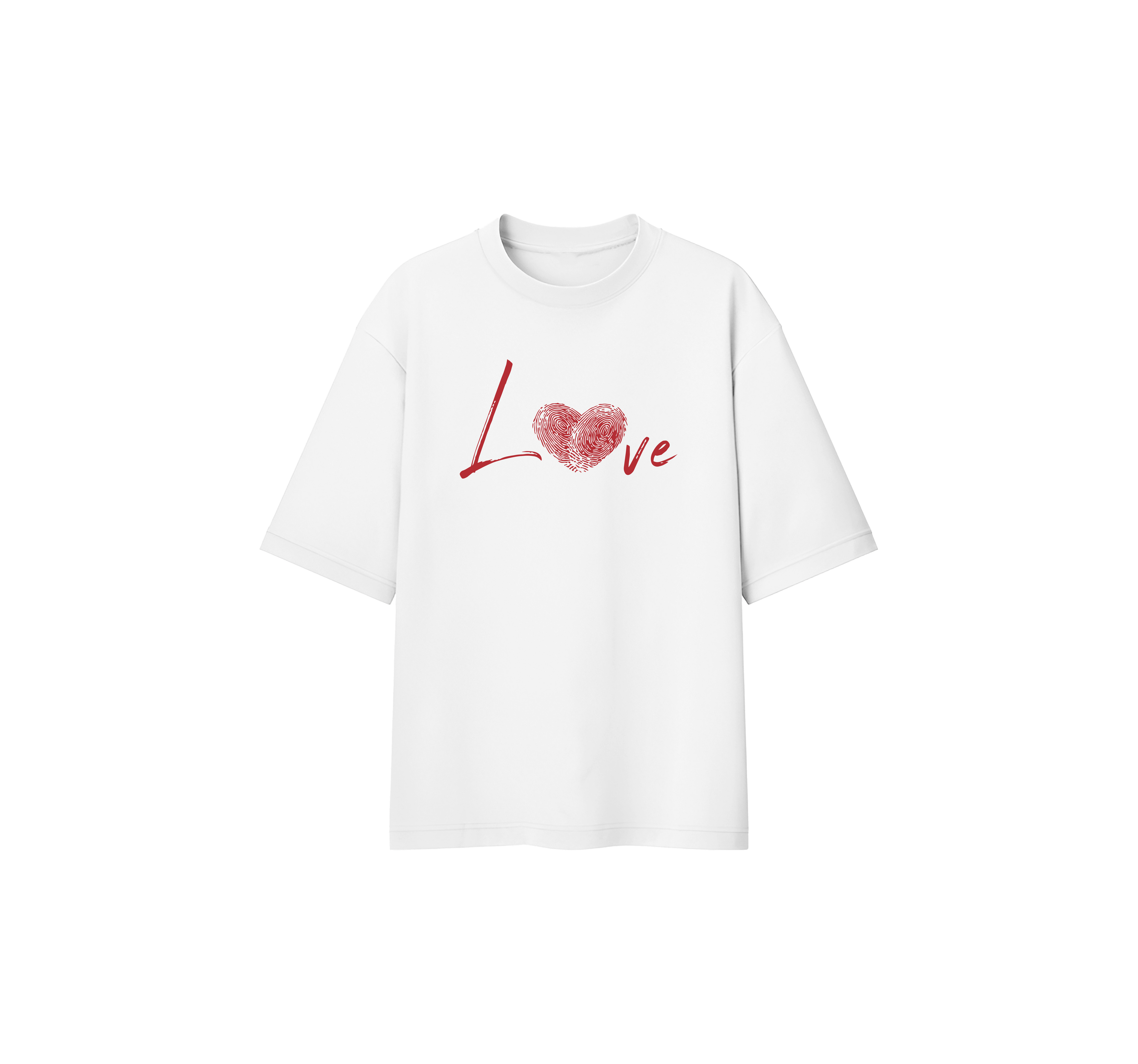 Love Fingerprint Oversize Tee