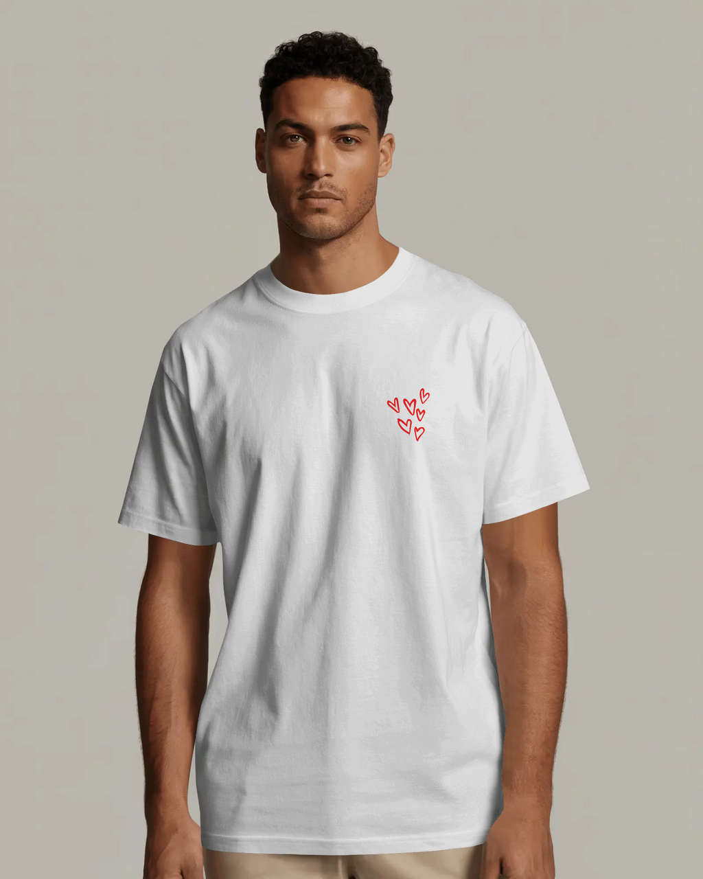 Heartful Round Neck T-Shirt