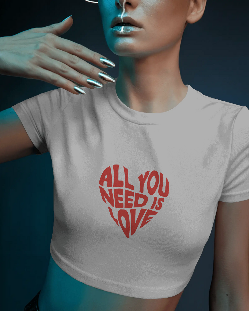 All You Need Is Love Crop Top