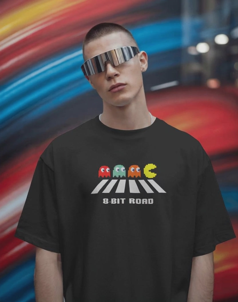 8-BIT ROAD Oversized Tee