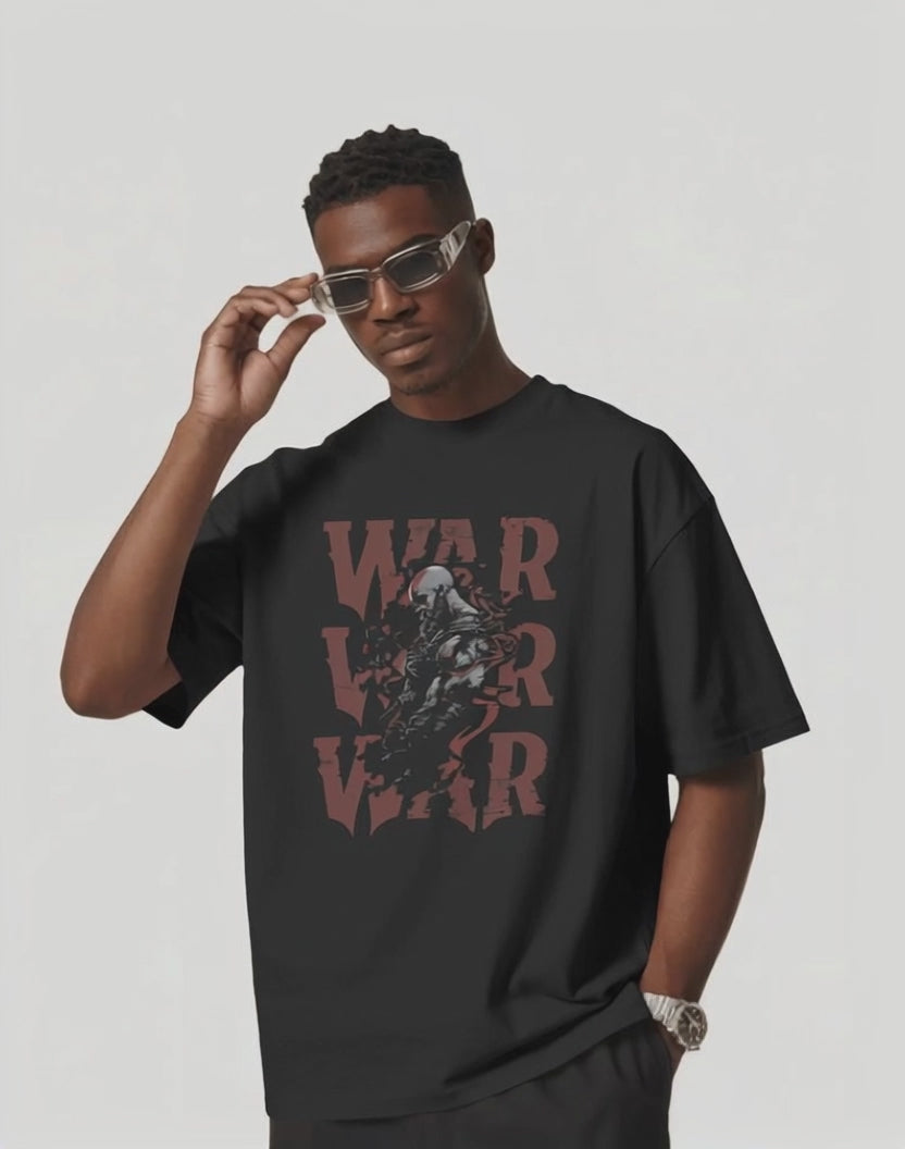 GOD OF WAR - "WAR" Oversized Tee
