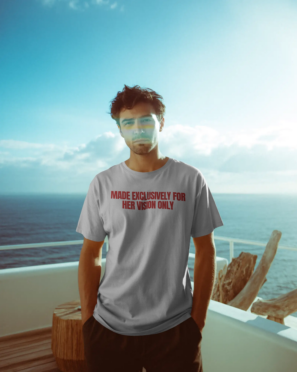 His Her Vision Round Neck t-shirt