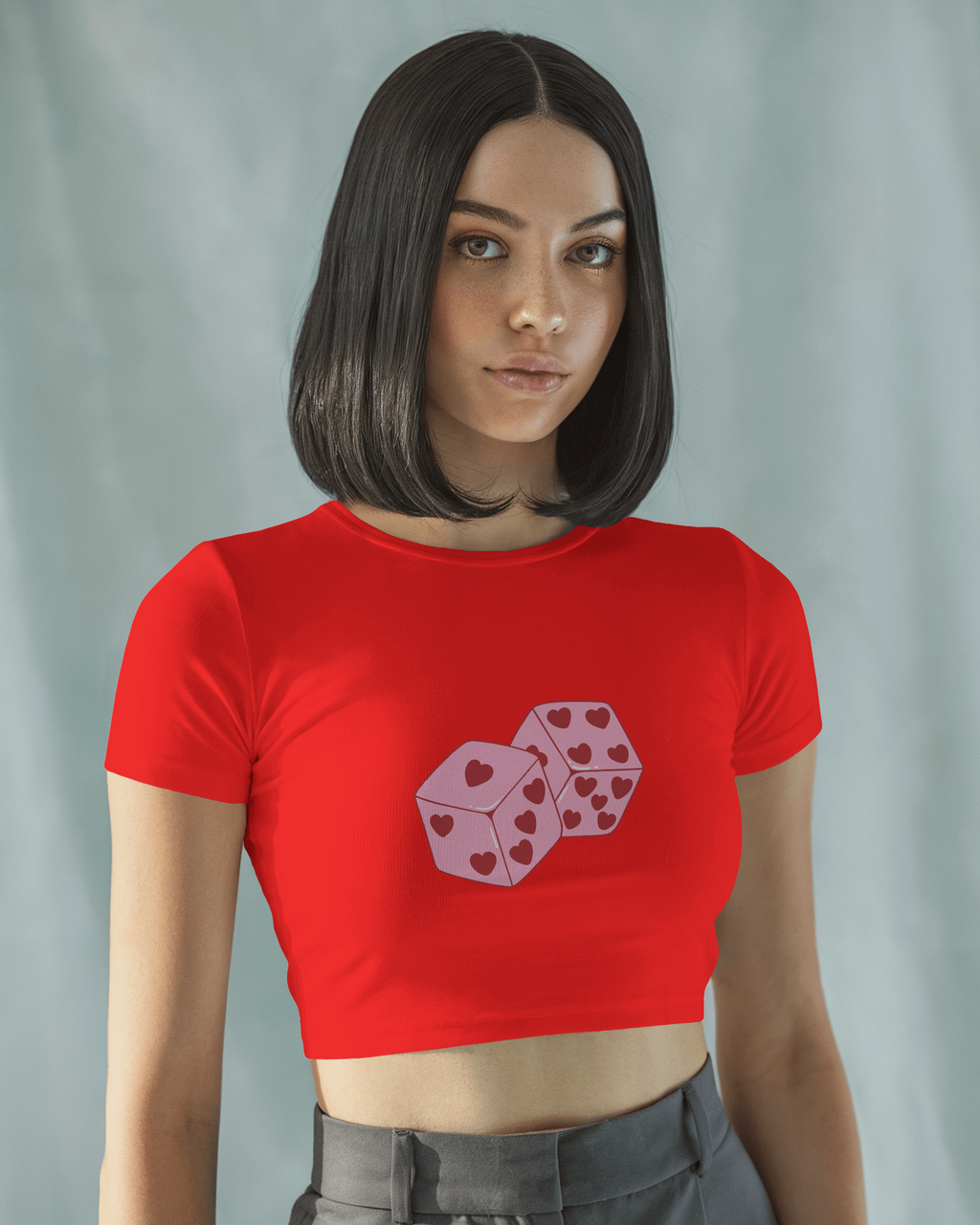 Love Dice Crop Top