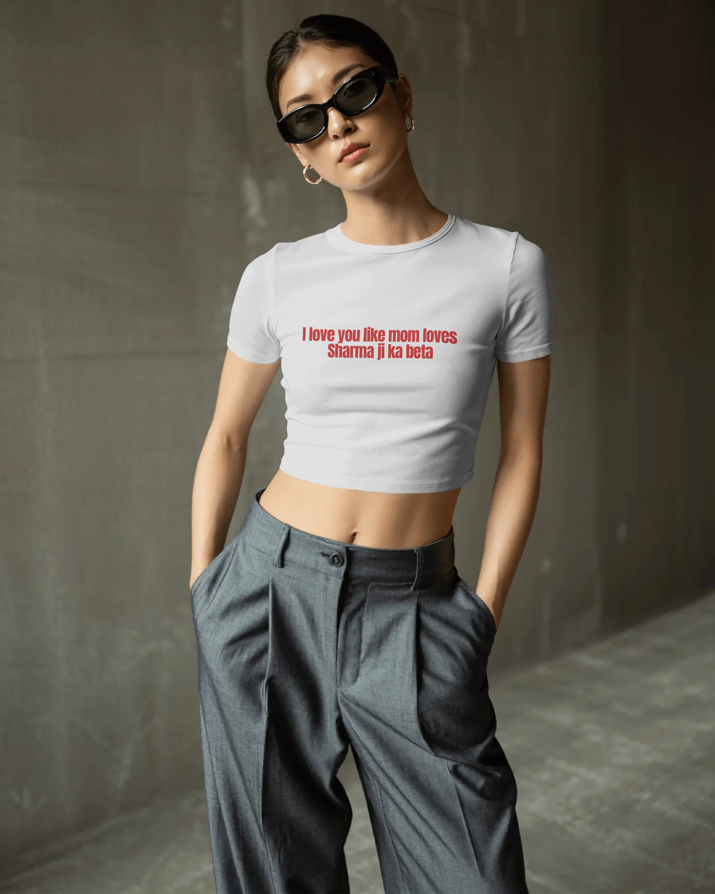 Sharma ji Beta Crop Top