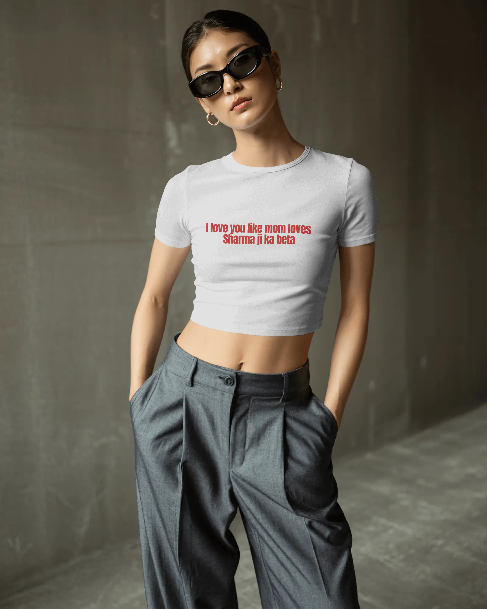 Sharma ji Beta Crop Top