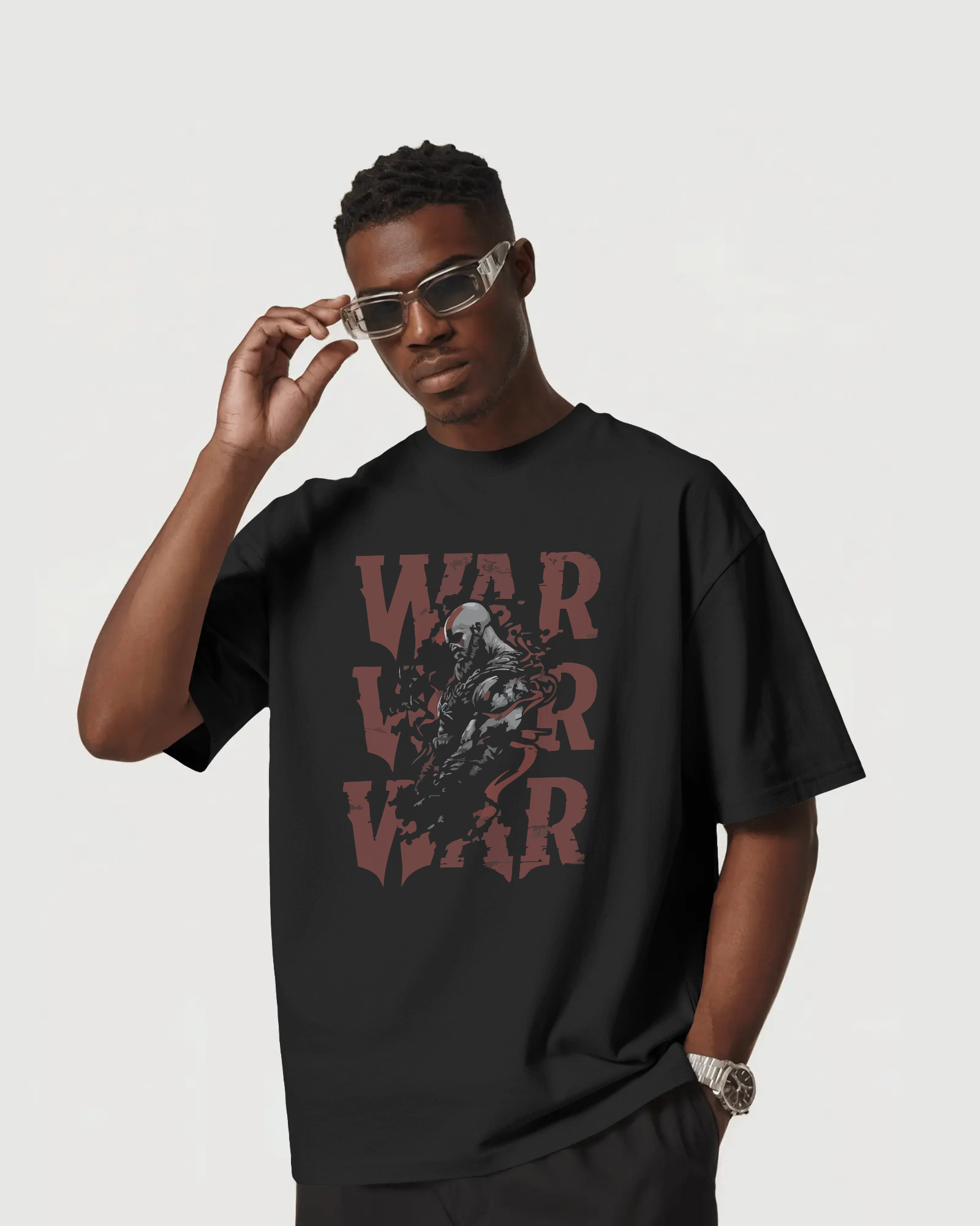 GOD OF WAR - "WAR" Oversized Tee