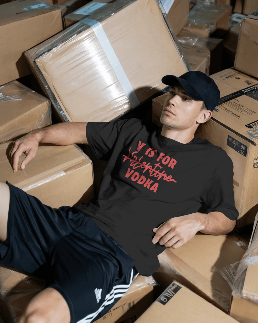 v For Vodka Oversize Tee